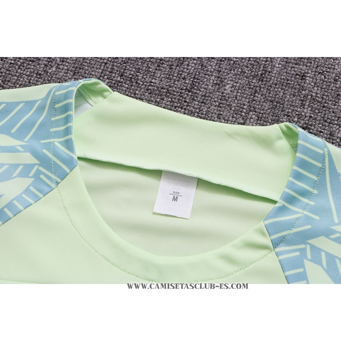 Chandal del Brasil 22-23 Manga Corta Verde - Pantalon Corto